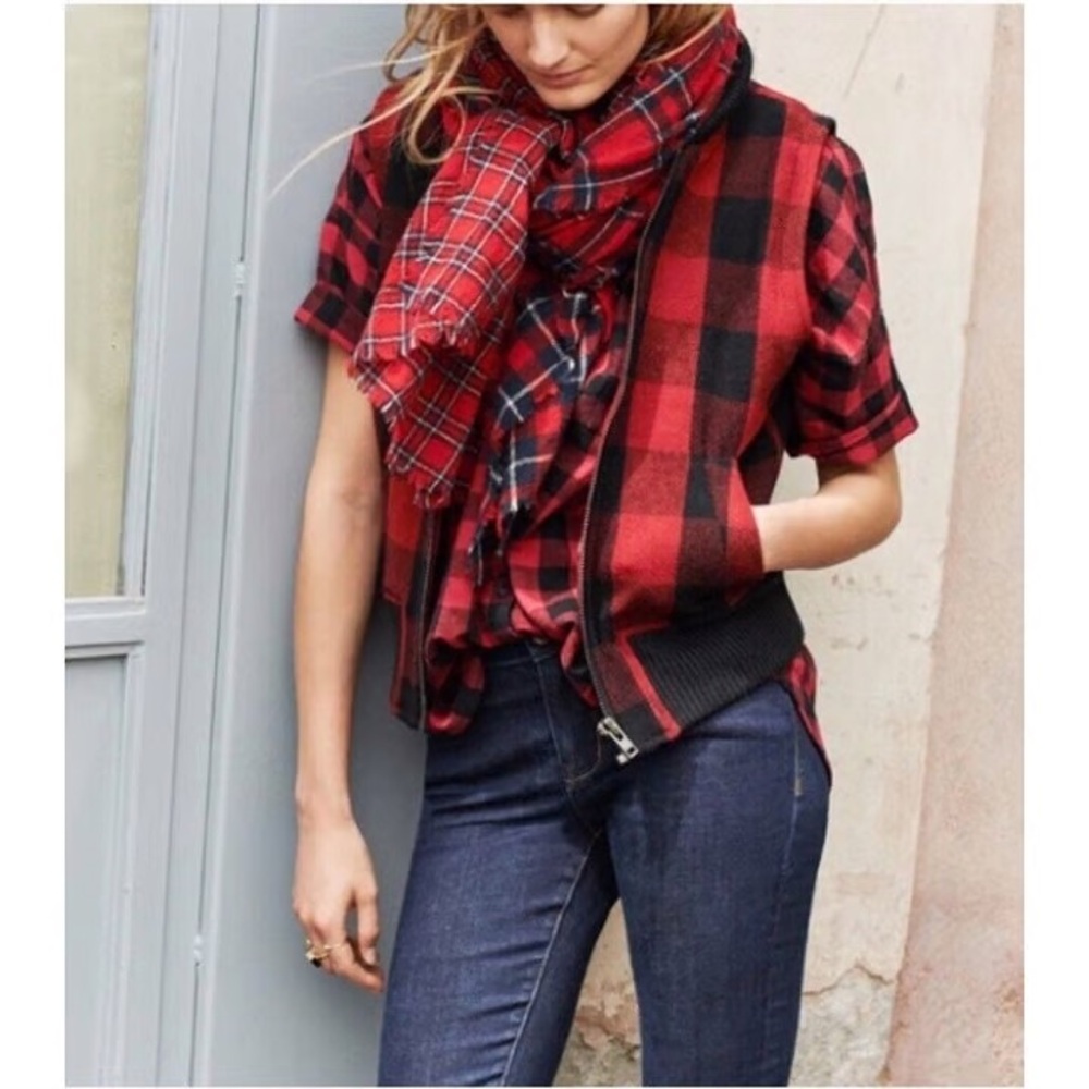 Madewell Plaid Vest